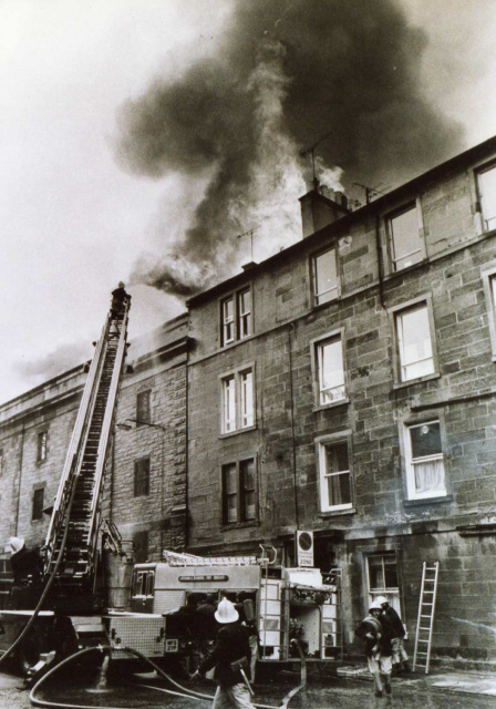 Fire Sciennes Edinburgh  - Sept 1983